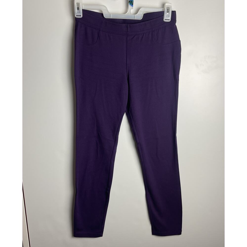 MAX EDITION Women’s Thick Leggings Pants Stretchy Comfy Soft Purple Medium